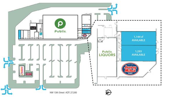 The Exchange Retail Community Center: 3720 NW 13th St, Gainesville, FL 32609
